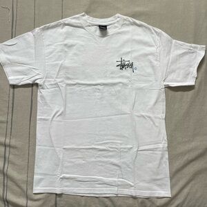 Stussy White S/S T-Shirt - Large